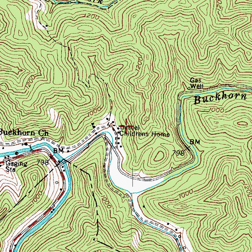 Topographic Map of Bethel Childrens Home, KY