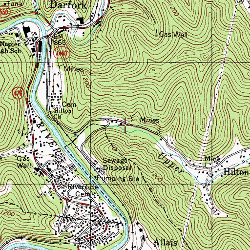 Topographic Map of Bethel Church, KY