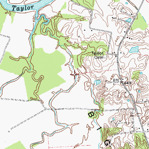Topographic Map of Big Bend, KY