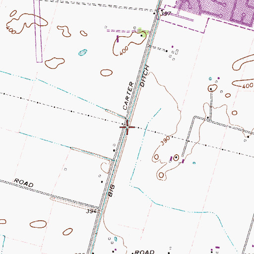 Topographic Map of Big Ditch, KY