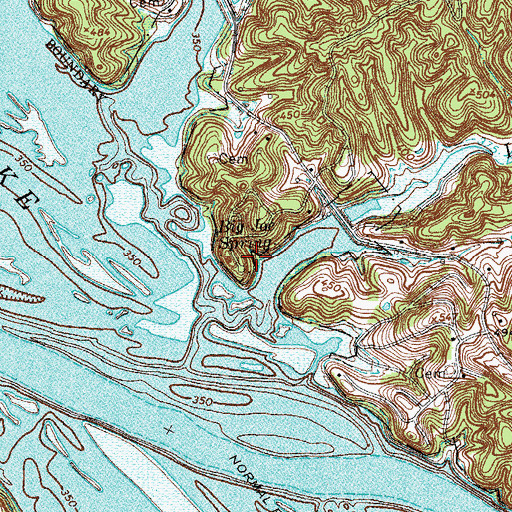 Topographic Map of Big Joe Spring, KY