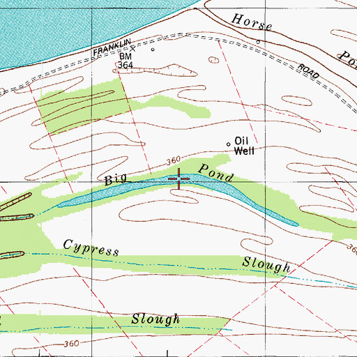 Topographic Map of Big Pond, KY