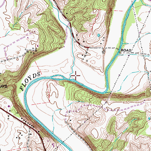 Topographic Map of Big Run, KY