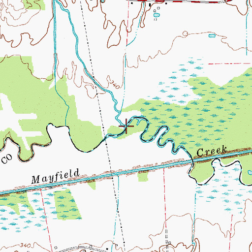 Topographic Map of Billington Creek, KY
