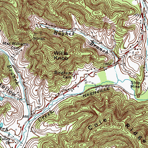 Topographic Map of Bingham Cemetery, KY
