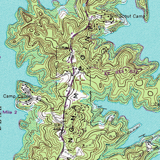 Topographic Map of Birmingham Point, KY