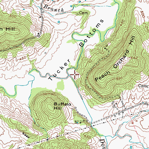Topographic Map of Black Creek, KY