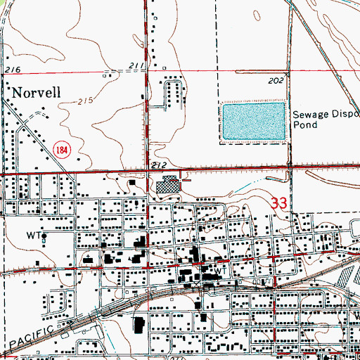 Topographic Map of Earle, AR
