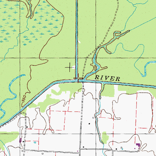 Topographic Map of Blackamore Creek, TN