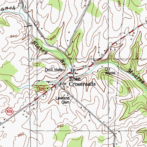 Topographic Map of Blakey Branch, KY
