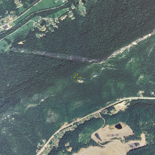 Aerial/Satellite Image of Blind John Taylor Gap, KY