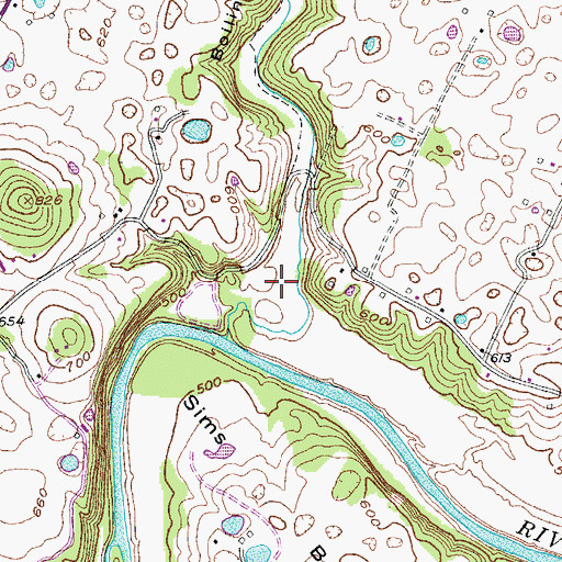 Topographic Map of Boiling Springs Hollow, KY