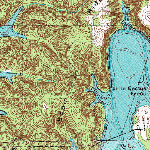 Topographic Map of Boom Ridge, KY