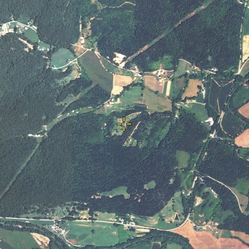 Aerial/Satellite Image of Bradford Cemetery, KY