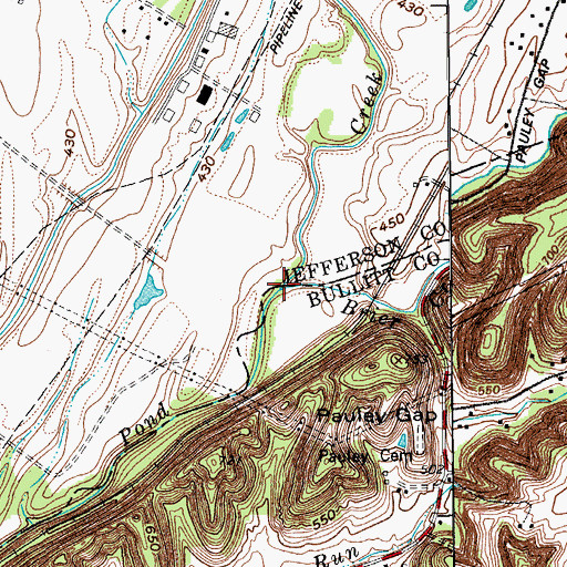Topographic Map of Brier Creek, KY