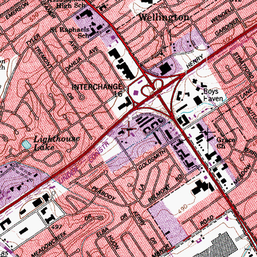 Topographic Map of Brooklawn Childrens Home, KY