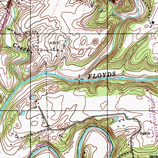 Topographic Map of Brooks Run, KY