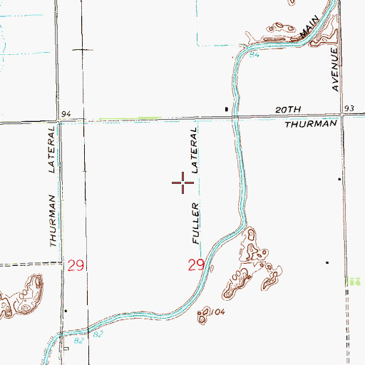 Topographic Map of Fuller Lateral, AZ
