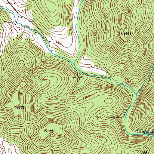 Topographic Map of Browne Fork, KY