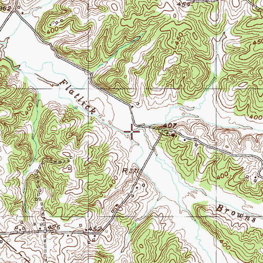 Topographic Map of Browns Branch, KY