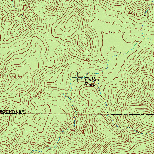 Topographic Map of Fuller Seep, AZ