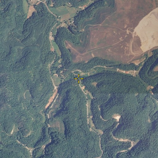Aerial/Satellite Image of Brushy Fork, KY