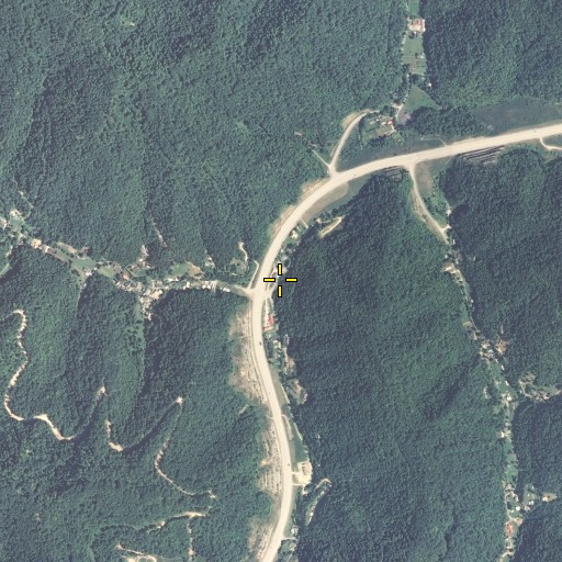 Aerial/Satellite Image of Brushy Fork, KY