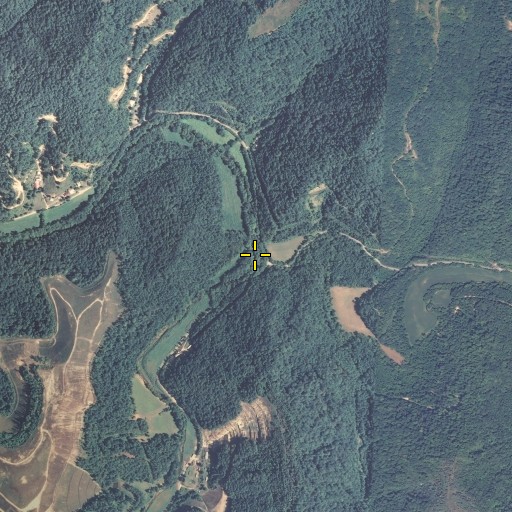 Aerial/Satellite Image of Brushy Fork, KY