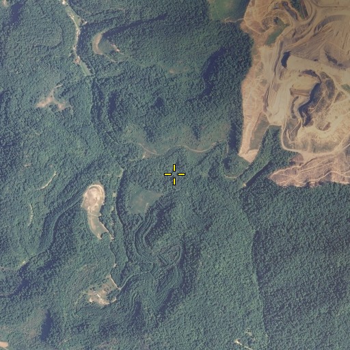 Aerial/Satellite Image of Brushy Fork School, KY