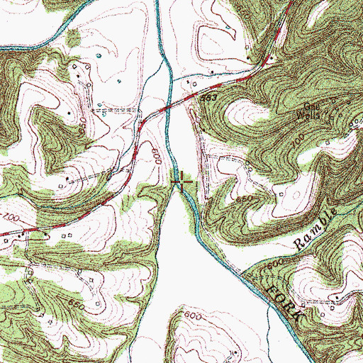 Topographic Map of Buck Creek, KY
