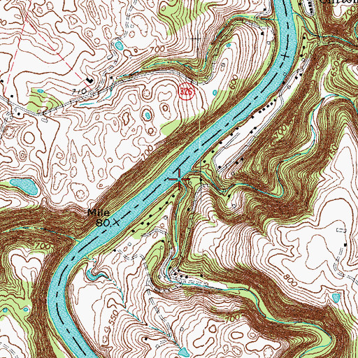 Topographic Map of Buck Run, KY