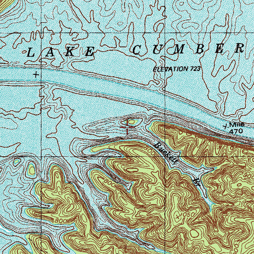Topographic Map of Buckett Branch, KY