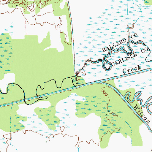 Topographic Map of Buckler Creek, KY
