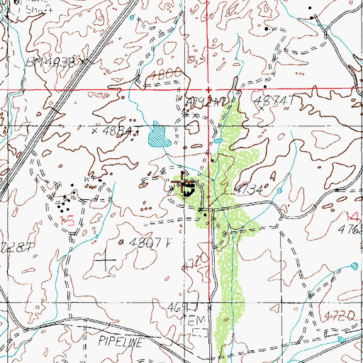 Topographic Map of Fulton Ranch, AZ