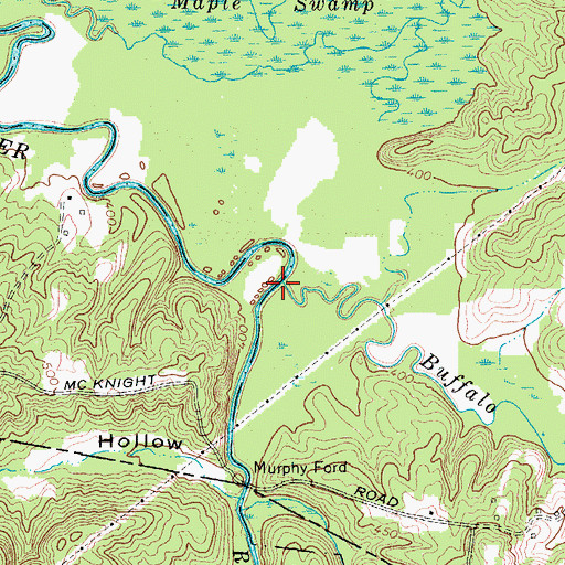 Topographic Map of Buffalo Creek, KY