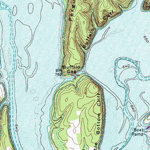 Topographic Map of Buffalo Gap, KY