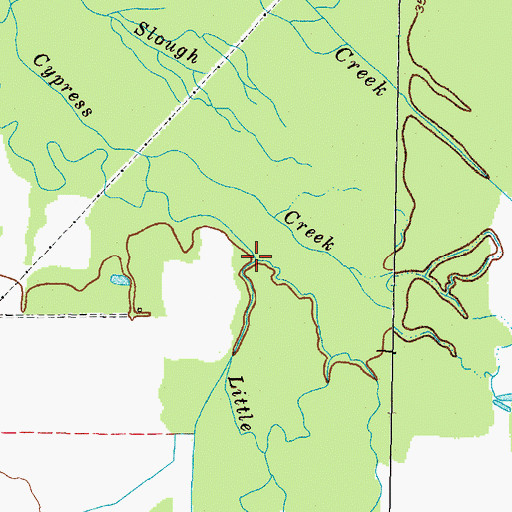 Topographic Map of Bugg Creek, KY