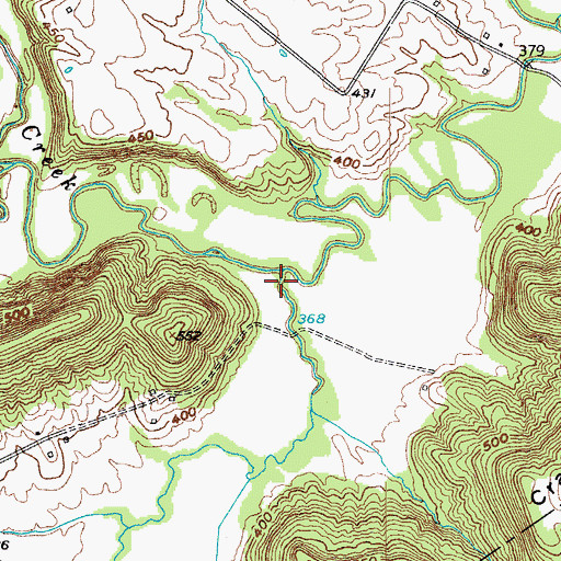 Topographic Map of Buggs Branch, KY