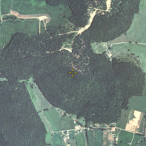 Aerial/Satellite Image of Burchett Mountain, KY