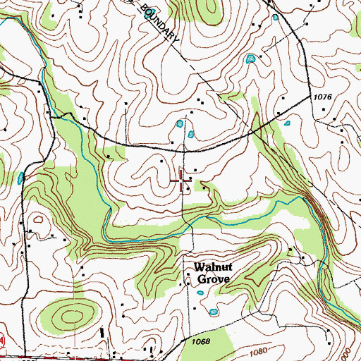 Topographic Map of Burton School, KY