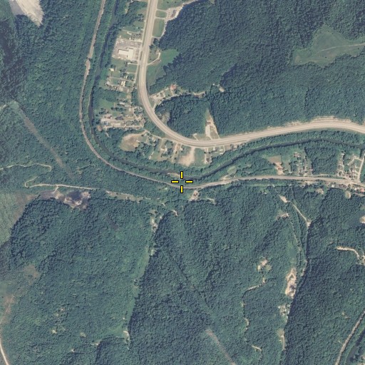 Aerial/Satellite Image of Camp Branch, KY