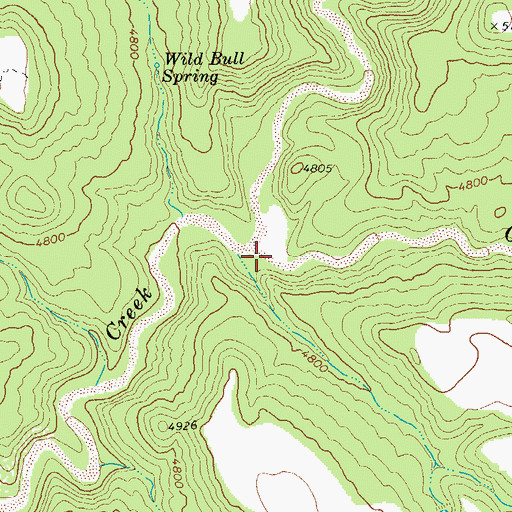Topographic Map of G Wash, AZ