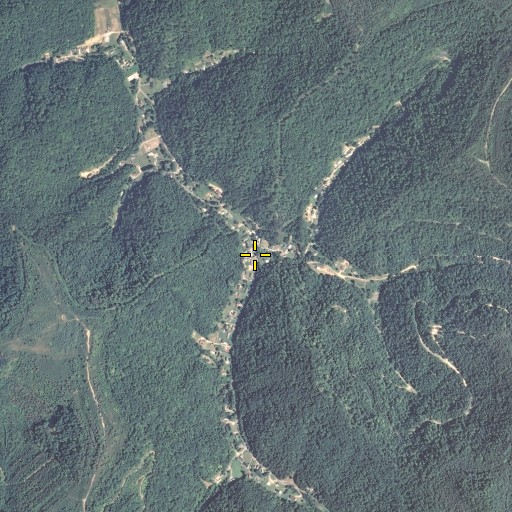 Aerial/Satellite Image of Cane Fork, KY