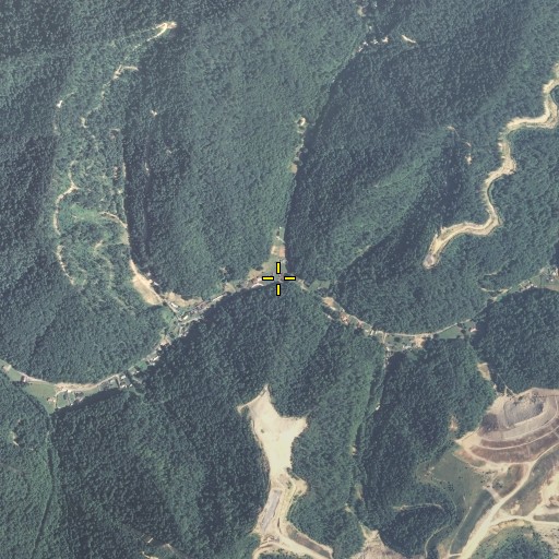 Aerial/Satellite Image of Cane Fork, KY