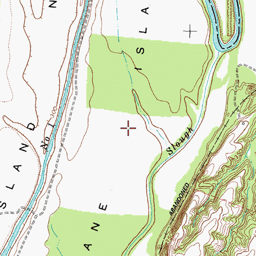 Topographic Map of Cane Island, KY