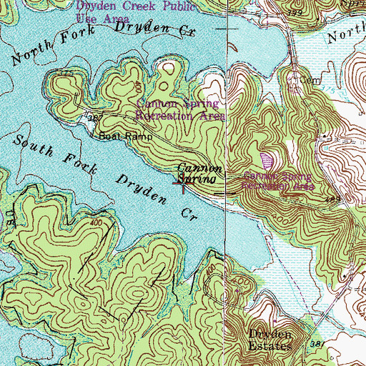Topographic Map of Cannon Spring, KY