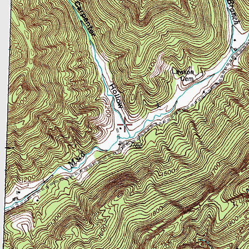 Topographic Map of Carpenter Hollow, KY
