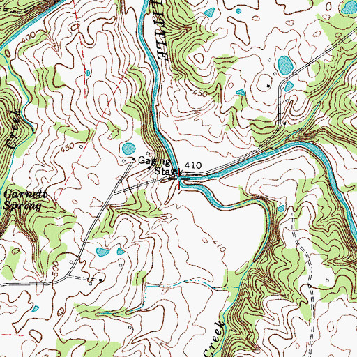 Topographic Map of Casey Creek, KY