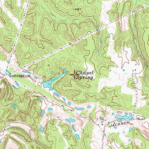 Topographic Map of Chapel Spring, KY