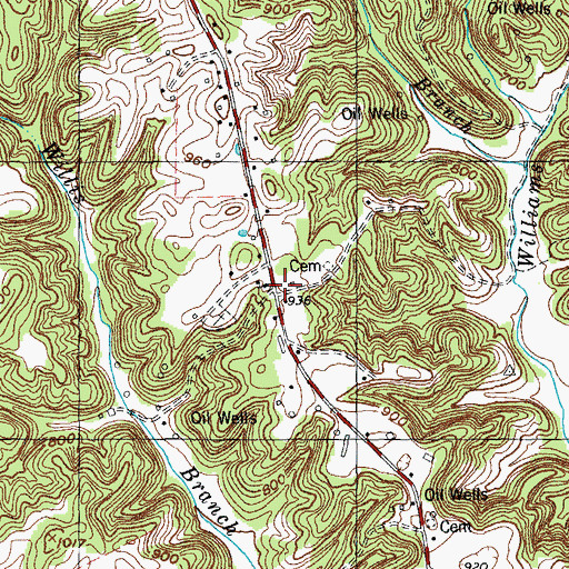 Topographic Map of Christian Chapel, KY